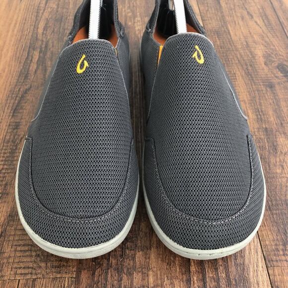Olukai Nohea Mesh Slip On Shoes ** Size 9 & 10 (different sizes) ** Gray Orange - Picture 6 of 15